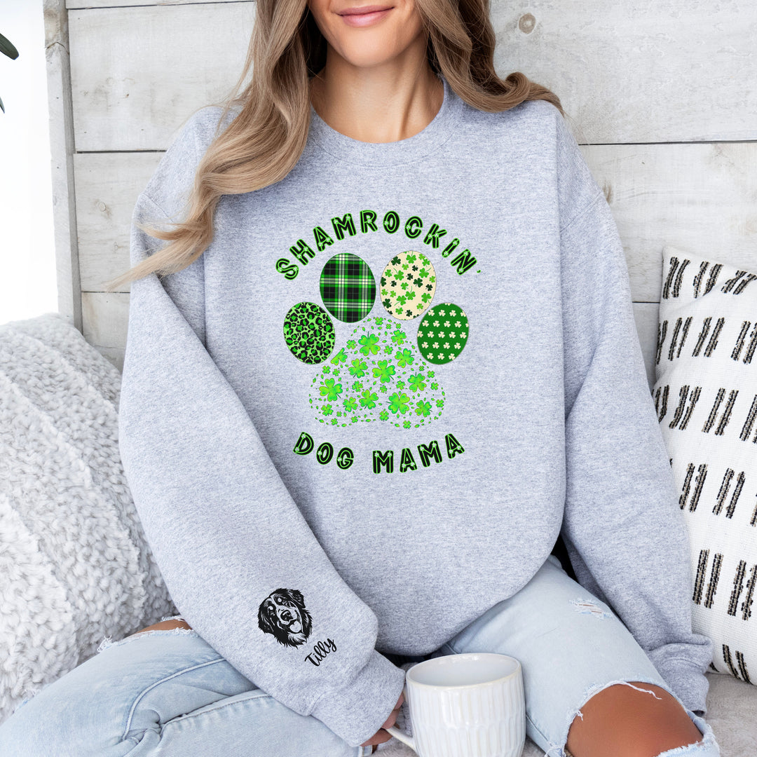 Personalized St. Patricks Day Dog Mom Sweatshirt