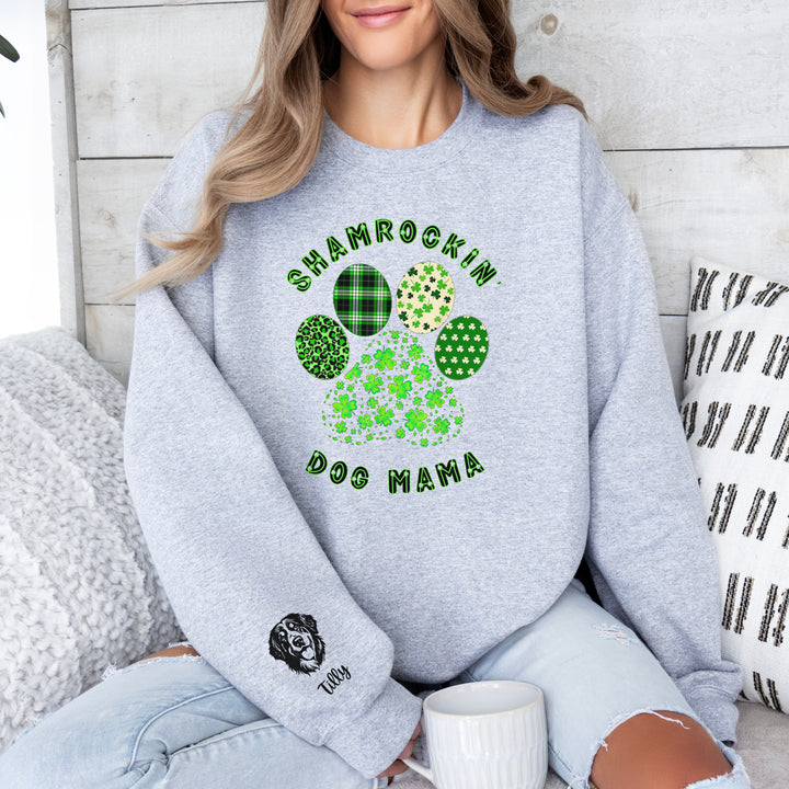 Personalized St. Patricks Day Dog Mom Sweatshirt