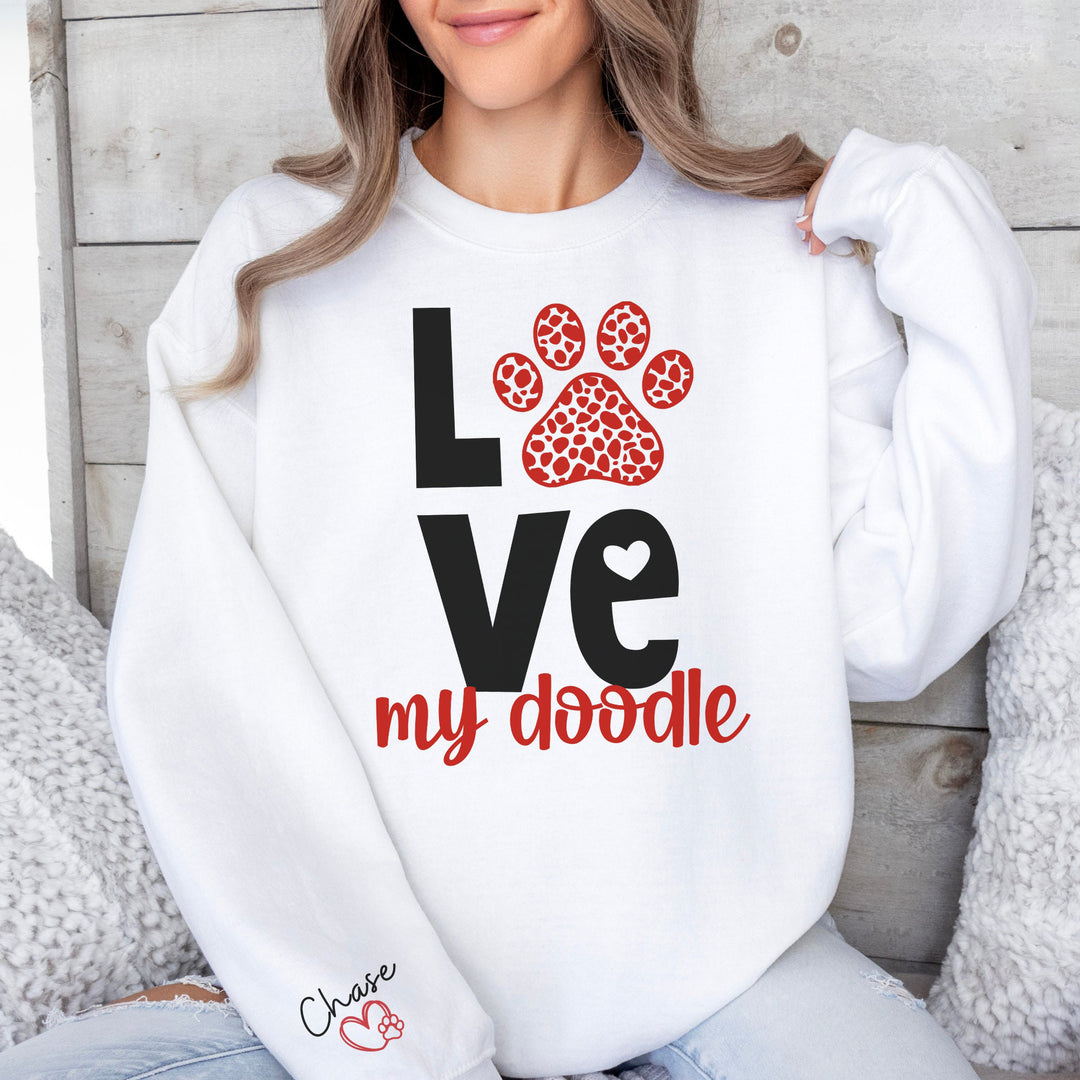 Custom Goldendoodle Womens Valentines Day Shirt
