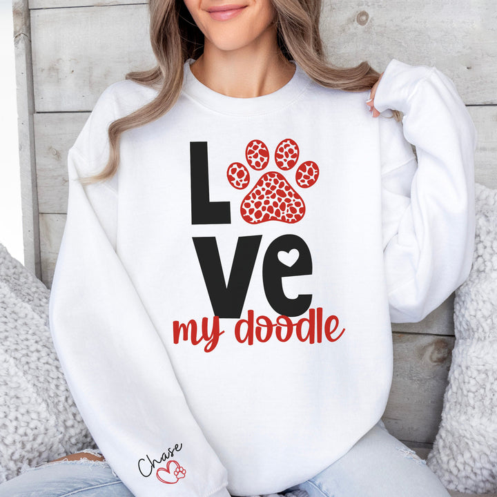 Custom Goldendoodle Womens Valentines Day Shirt