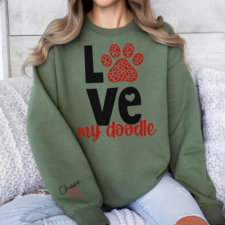 Custom Goldendoodle Womens Valentines Day Shirt