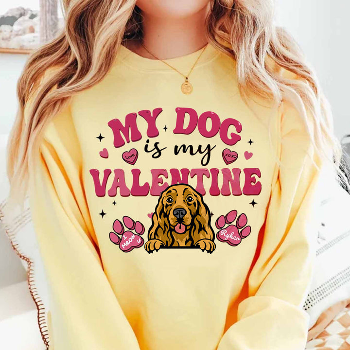 Personalized Valentine Cat Sweatshirt