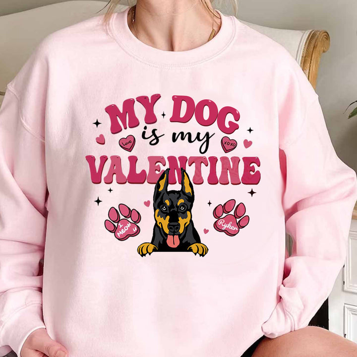 Personalized Valentine Cat Sweatshirt