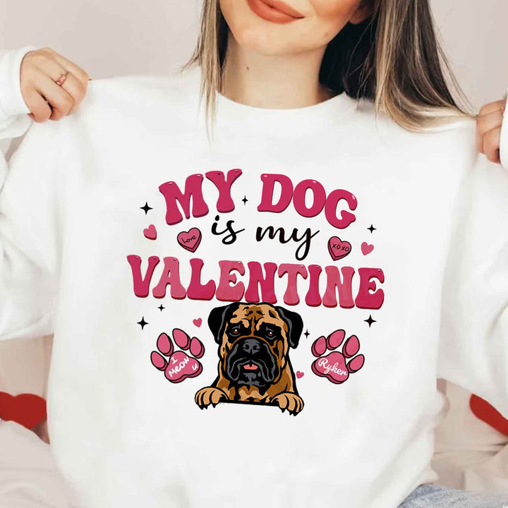 Personalized Valentine Cat Sweatshirt