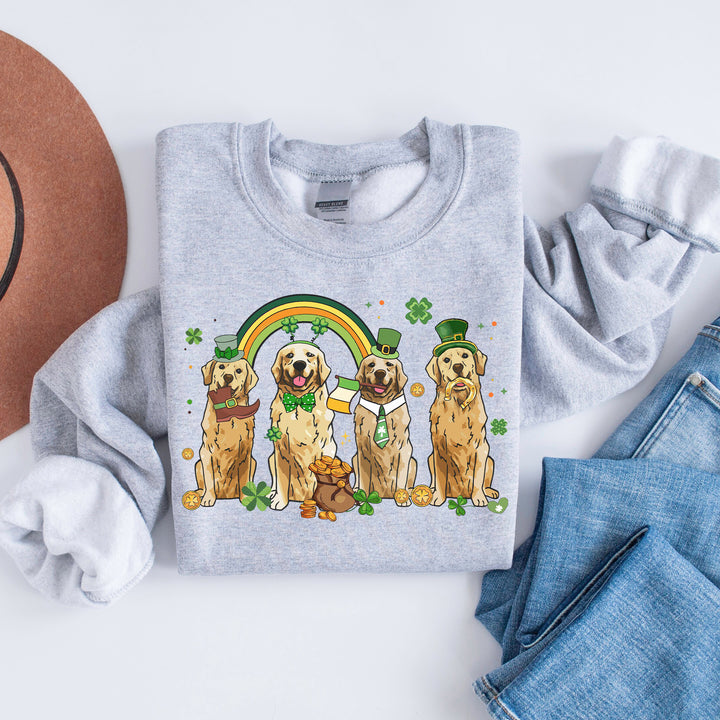 Golden Retriever St Patricks Day Sweatshirt