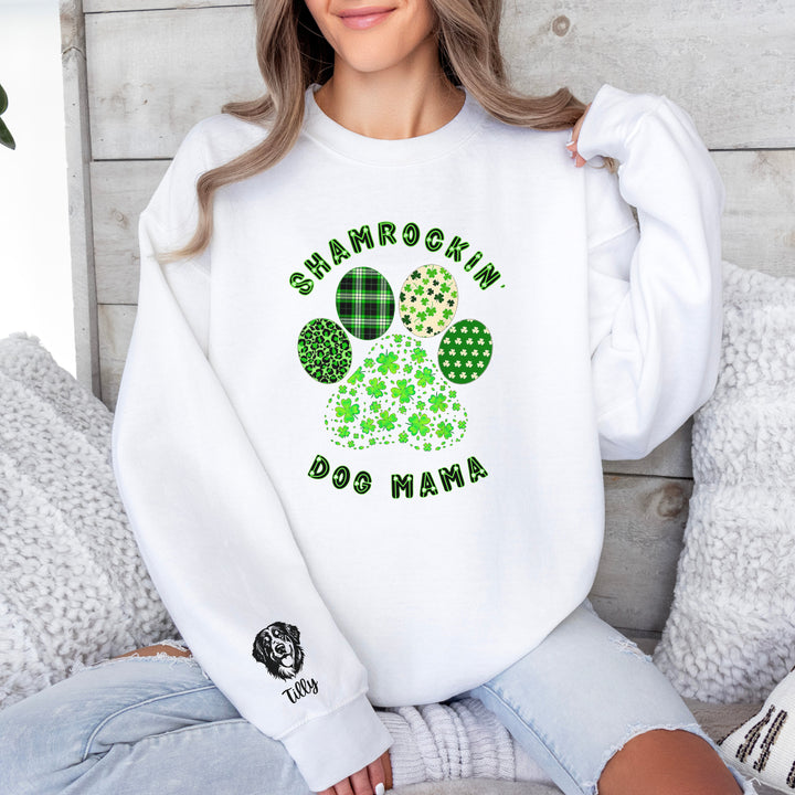 Personalized St. Patricks Day Dog Mom Sweatshirt