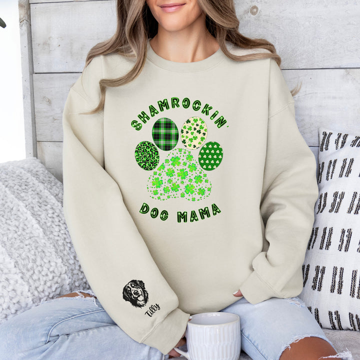 Personalized St. Patricks Day Dog Mom Sweatshirt