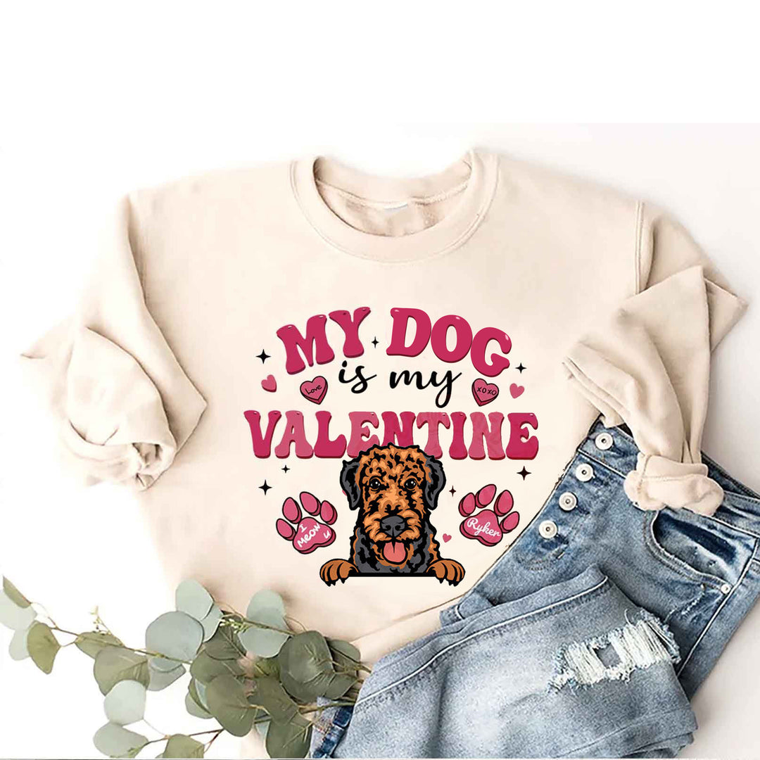 Personalized Valentine Cat Sweatshirt