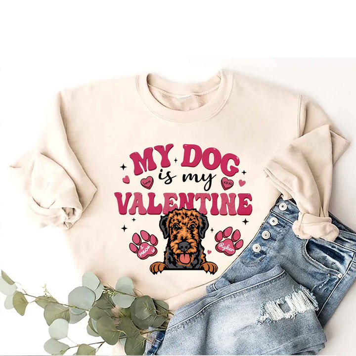 Personalized Valentine Cat Sweatshirt