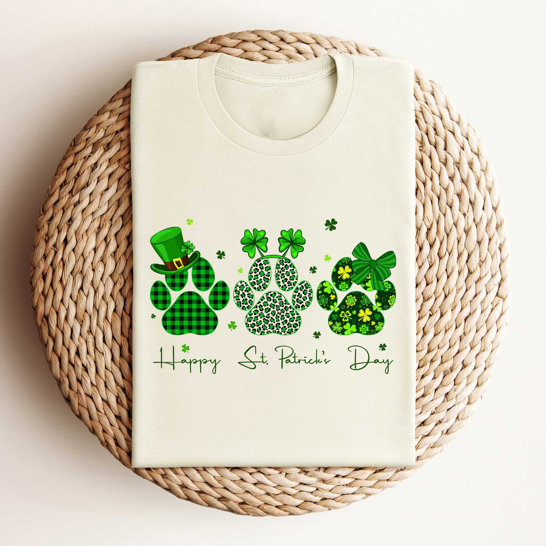 Happy St. Pawtrick's Day Dog Paw Shirt,St Patrick's Day Paws Shirt