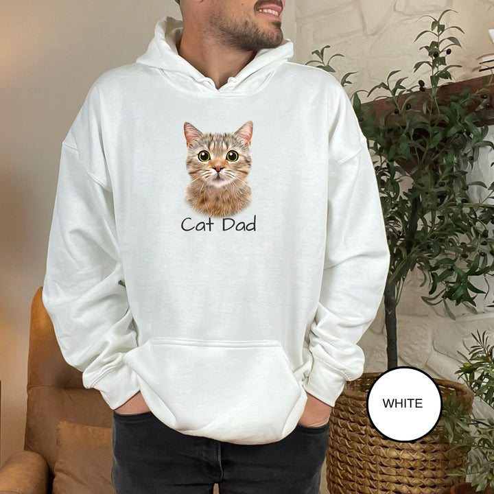 Personalized Cat Hoodie using Pet Portrait and Pet Name