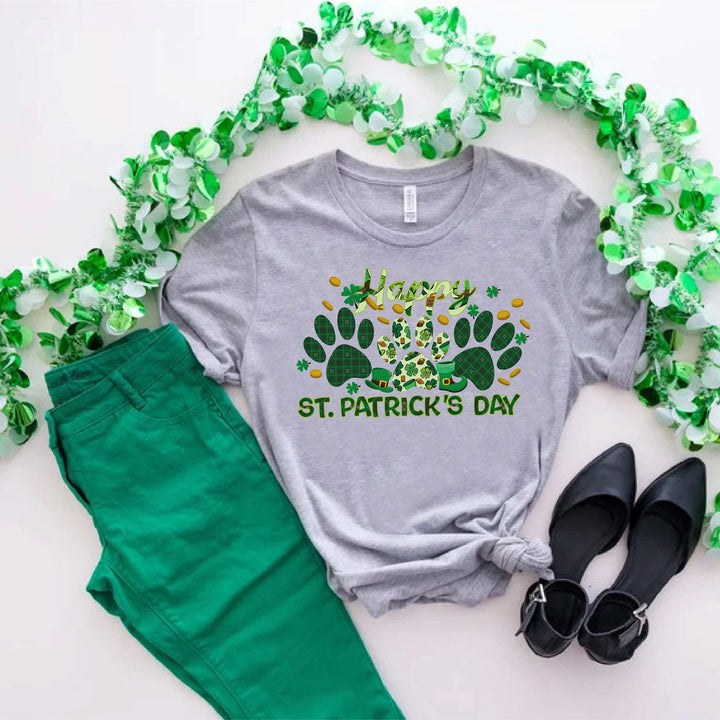 Happy St. Pawtrick's Day Dog Paw Shirt