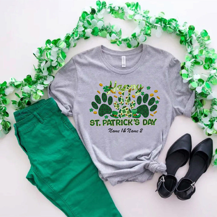 Happy St. Pawtrick's Day Dog Paw Shirt