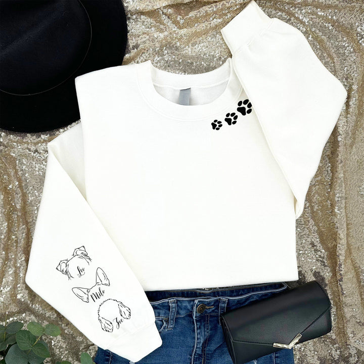 Custom Dog Ears Sleeve Sweatshirt