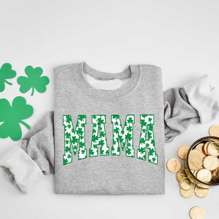 Mama Shamrock Sweatshirt, St. Patricks Day Sweatshirt for Mama