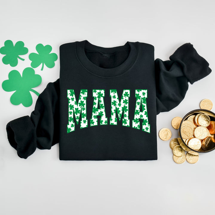 Mama Shamrock Sweatshirt, St. Patricks Day Sweatshirt for Mama