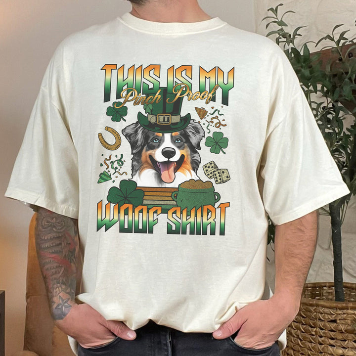 T-shirt personnalisé pour la Saint-Patrick avec avatar d'animal de compagnie