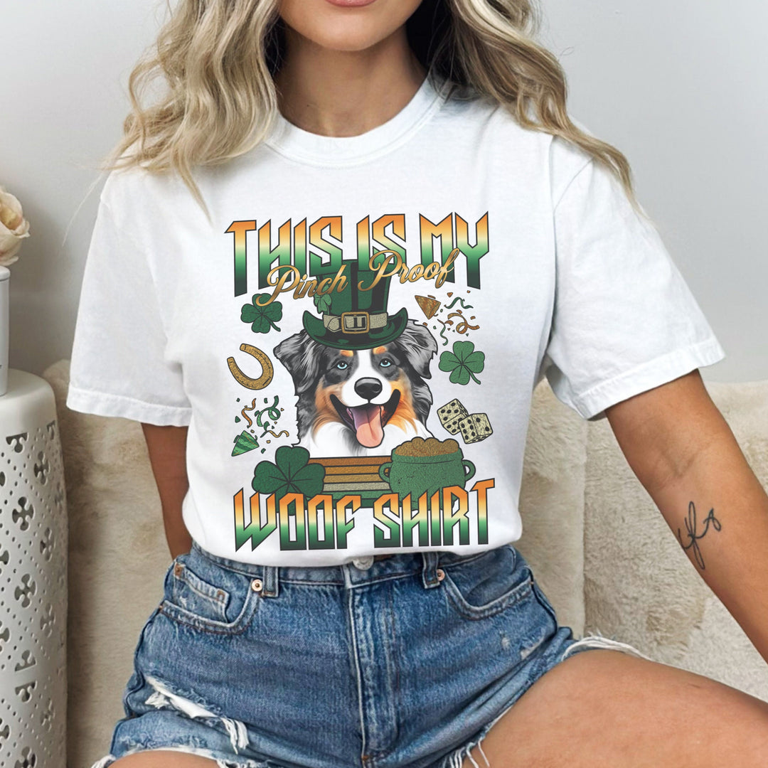 T-shirt personnalisé pour la Saint-Patrick avec avatar d'animal de compagnie