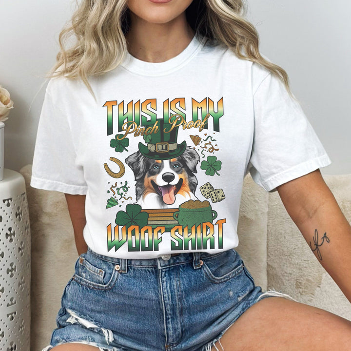 T-shirt personnalisé pour la Saint-Patrick avec avatar d'animal de compagnie