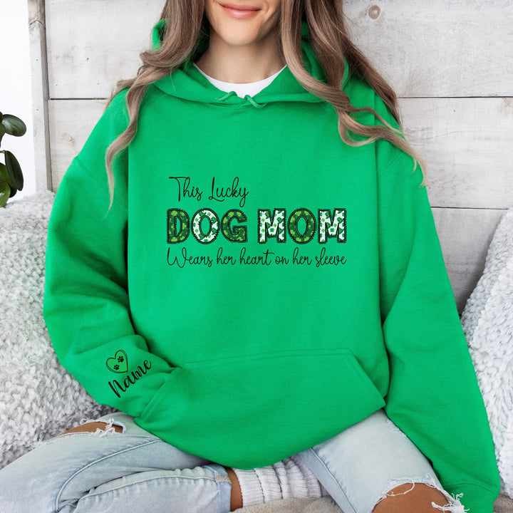 Custom St Patricks Day Cat Mom Sweatshirt