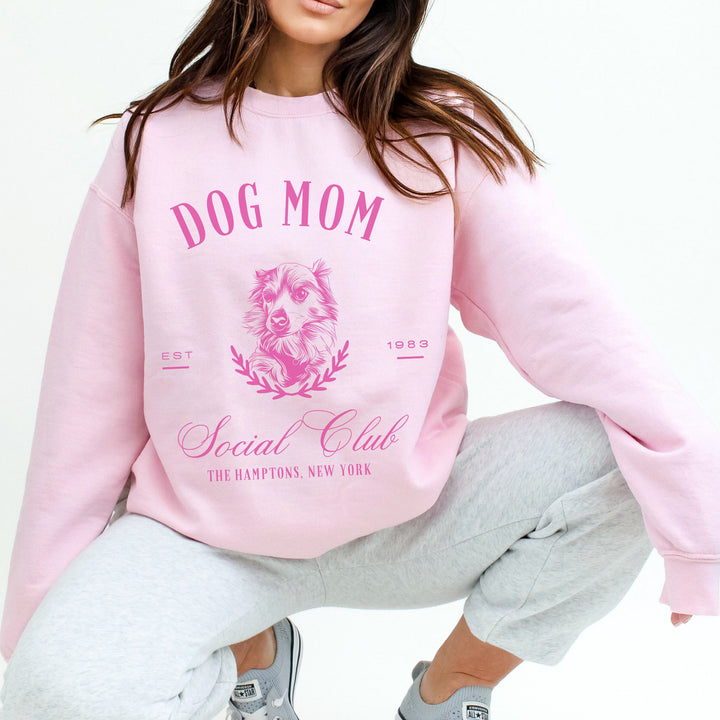 Custom Dog mom Social Club Sweatshirt