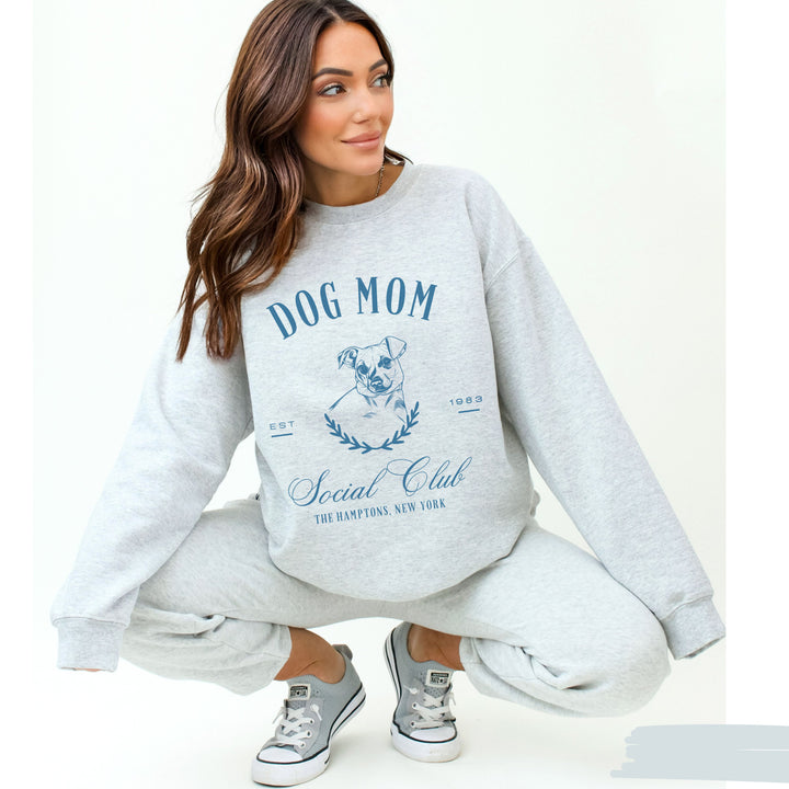 Custom Dog mom Social Club Sweatshirt
