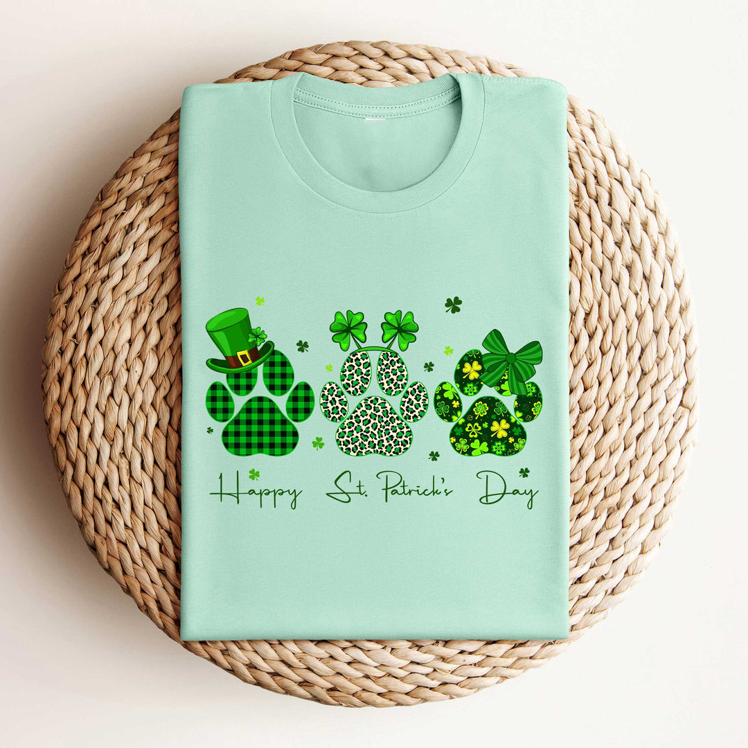 Happy St. Pawtrick's Day Dog Paw Shirt,St Patrick's Day Paws Shirt