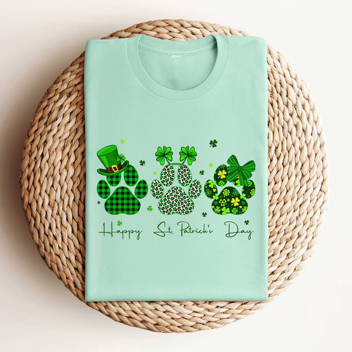 Happy St. Pawtrick's Day Dog Paw Shirt,St Patrick's Day Paws Shirt