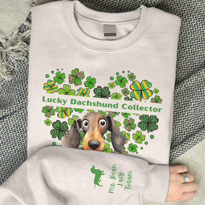 Personalized Lucky Dachshund Collector Sweatshirt