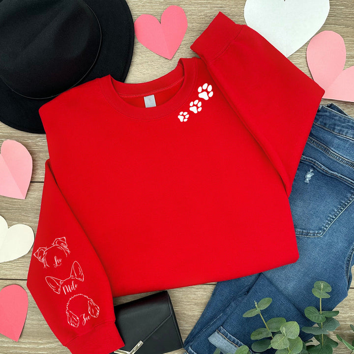 Custom Dog Ears Sleeve Sweatshirt
