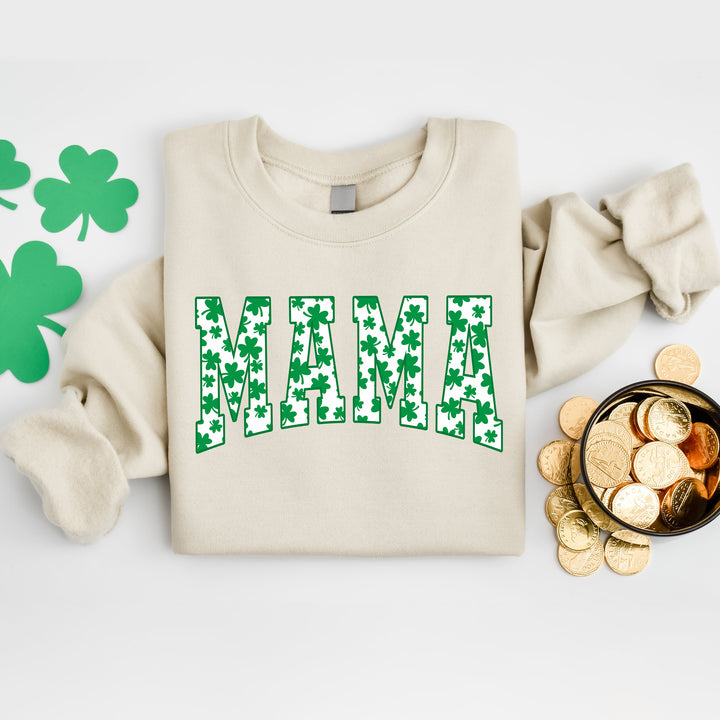 Mama Shamrock Sweatshirt, St. Patricks Day Sweatshirt for Mama