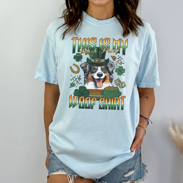 T-shirt personnalisé pour la Saint-Patrick avec avatar d'animal de compagnie
