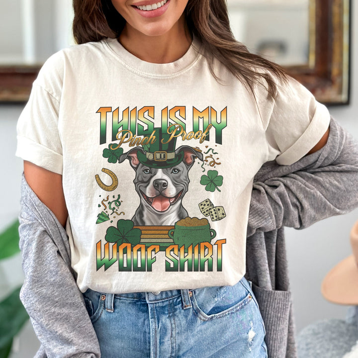 T-shirt personnalisé pour la Saint-Patrick avec avatar d'animal de compagnie