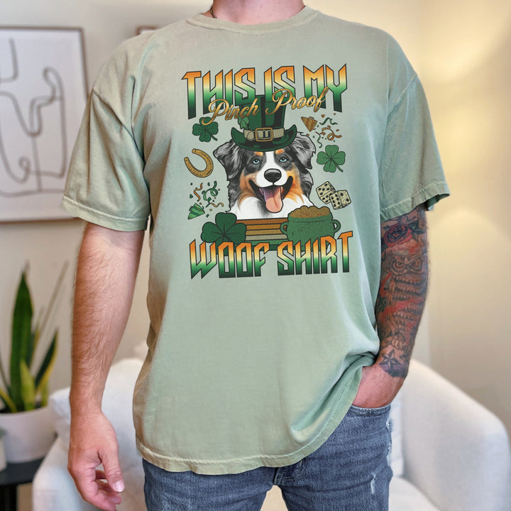 T-shirt personnalisé pour la Saint-Patrick avec avatar d'animal de compagnie