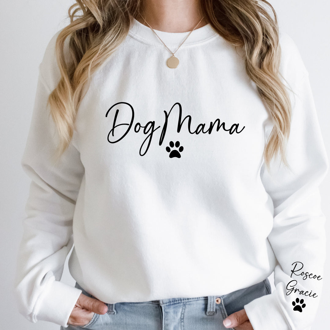 Custom Dog Mom Sweatshirt with Sleeve, Crewneck or Hoodie