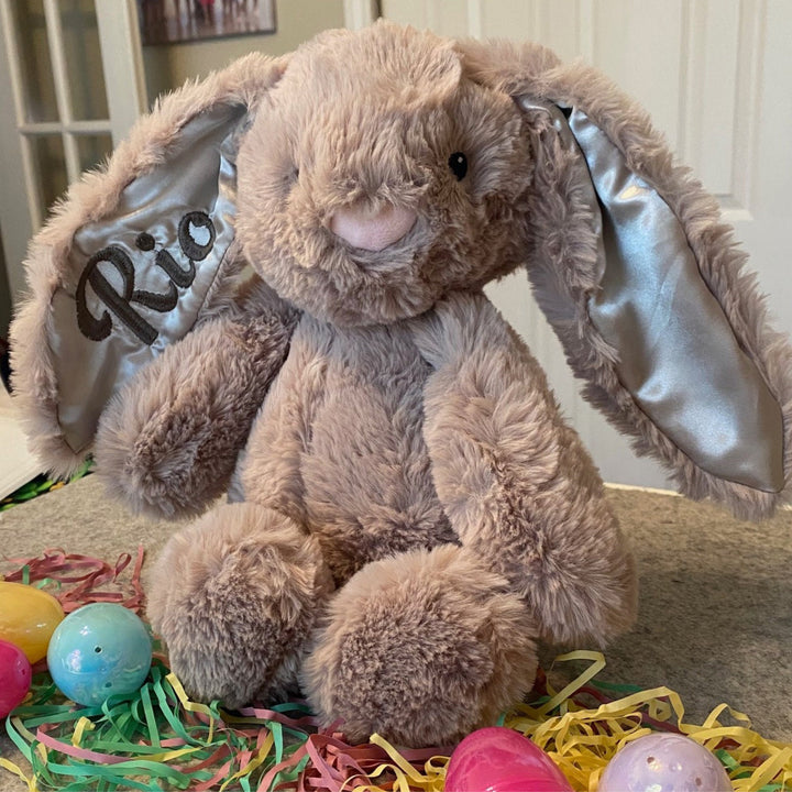 Personalized Bunny - Embroidered name on Bunny
