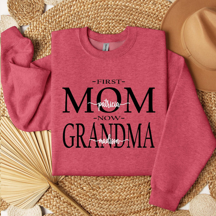 Personalized Grandma Nana Mama Sweatshirt - Custom Sweater Childrens Names