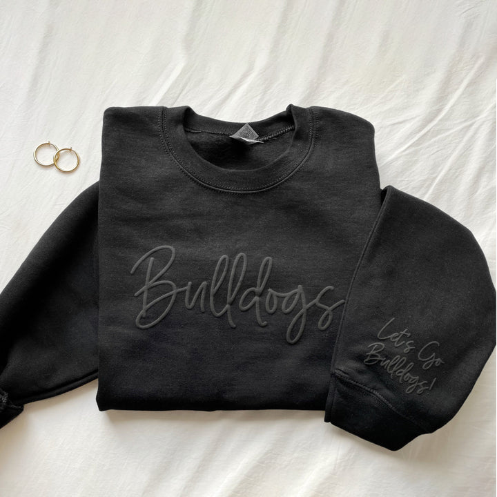Custom Team Name Sweatshirt with Sleeve Print School Mascot Sweatshirt