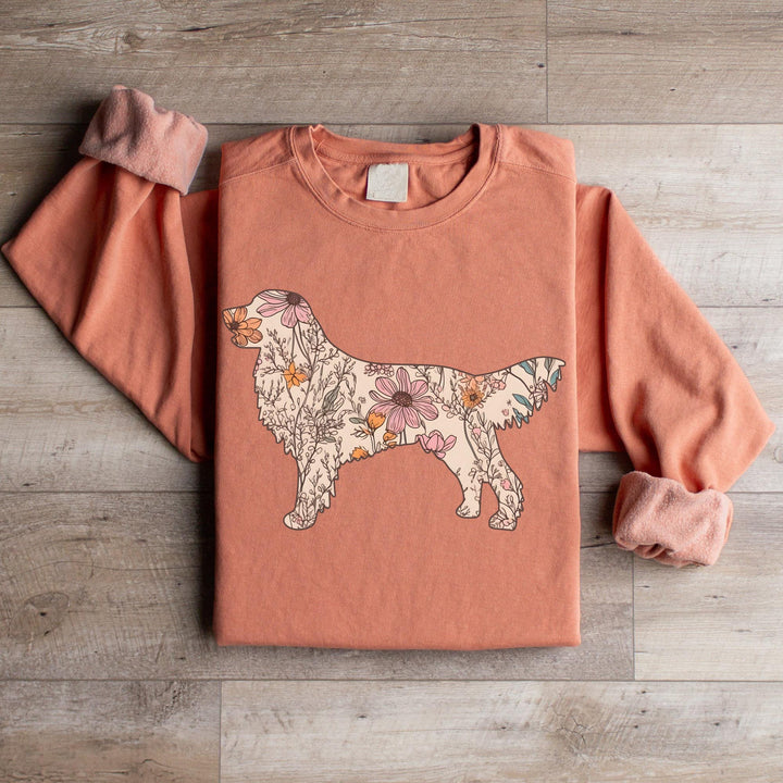 Personalized Dog Name, Wildflowers German Pointer Crewneck