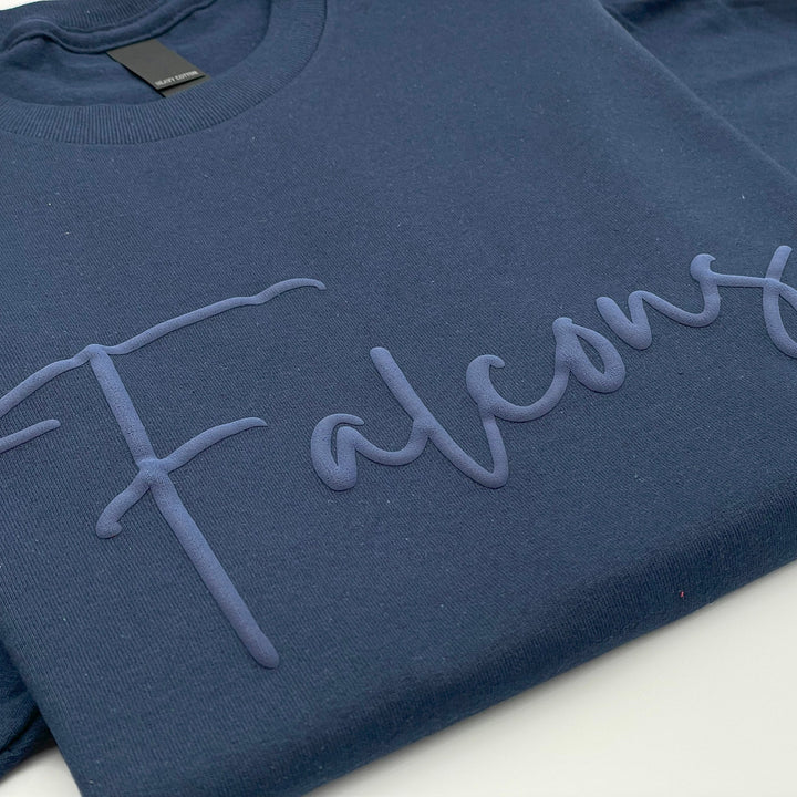Custom Puff Print Team Name T-shirt