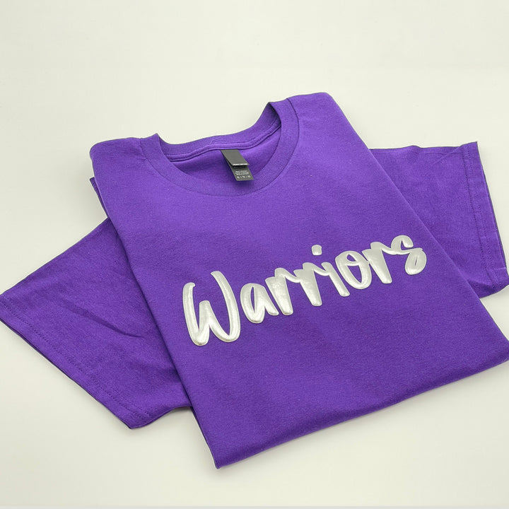 Custom Puff Print Team Name T-shirt