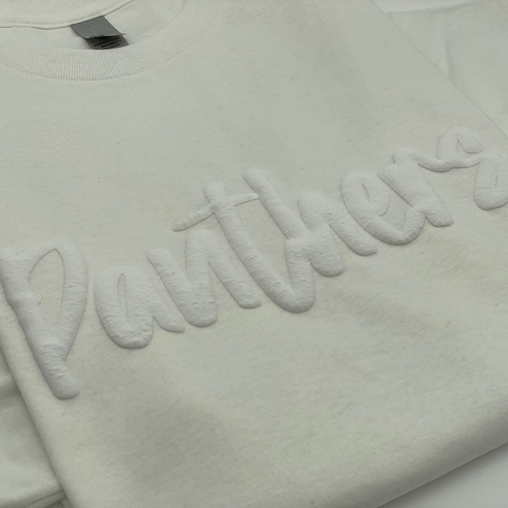 Custom Puff Print Team Name T-shirt