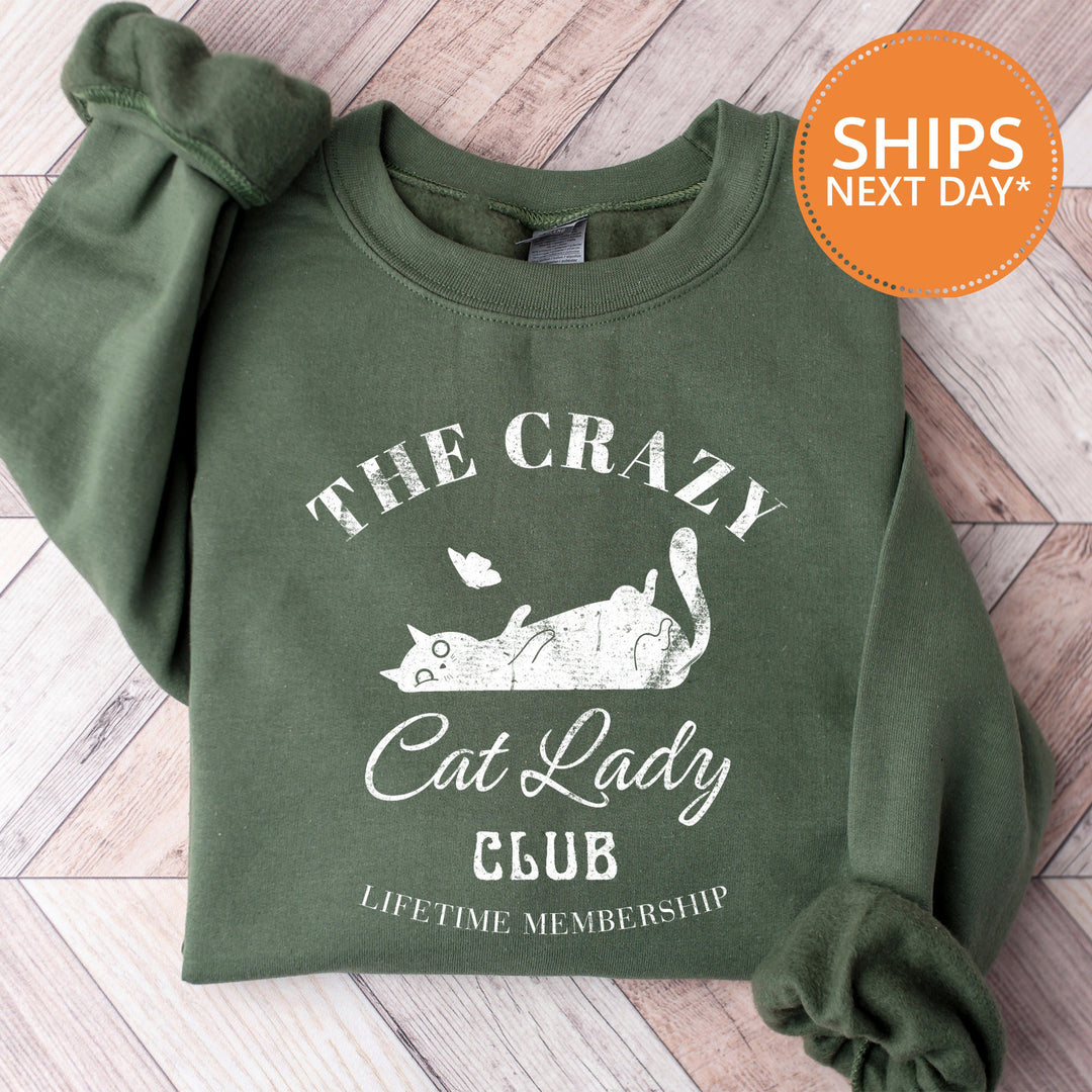 Cat lady club hoodie, crazy cat lady sweater