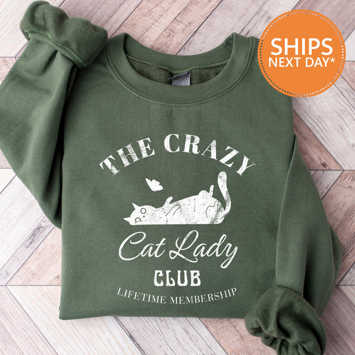 Cat lady club hoodie, crazy cat lady sweater