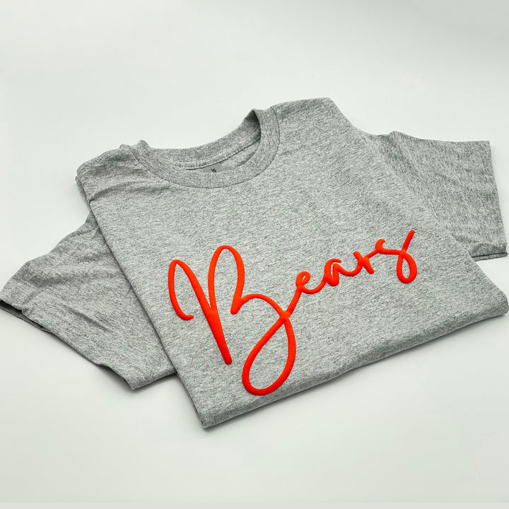 Custom Puff Print Team Name T-shirt