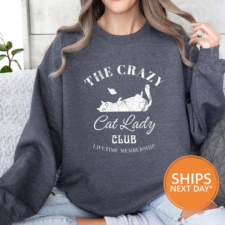 Cat lady club hoodie, crazy cat lady sweater