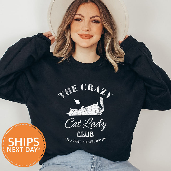 Cat lady club hoodie, crazy cat lady sweater