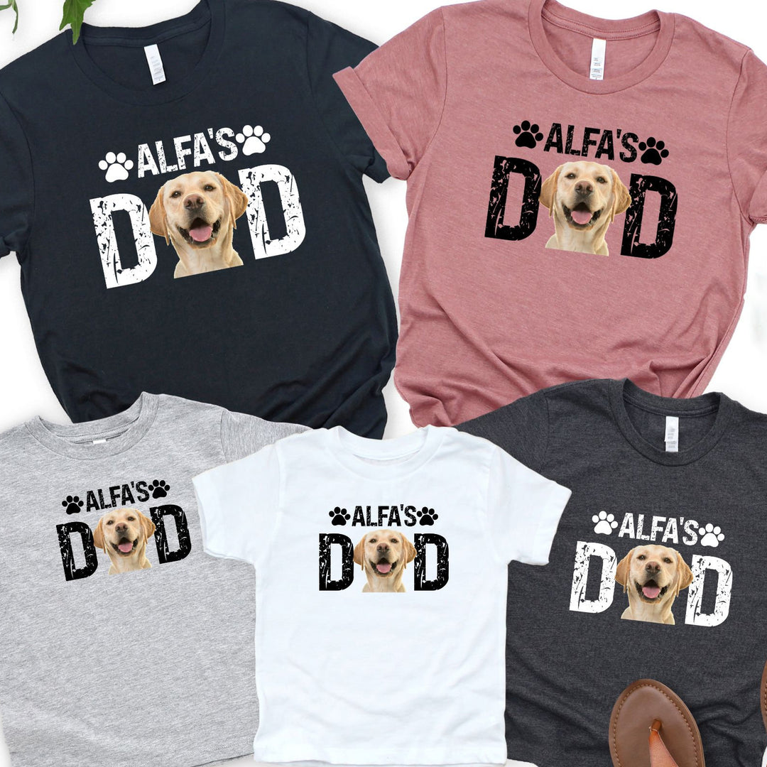 Custom Dog Dad Shirt with Pet Names