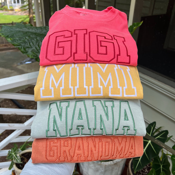 Comfort Colors Embroidered Grandma Sweatshirt