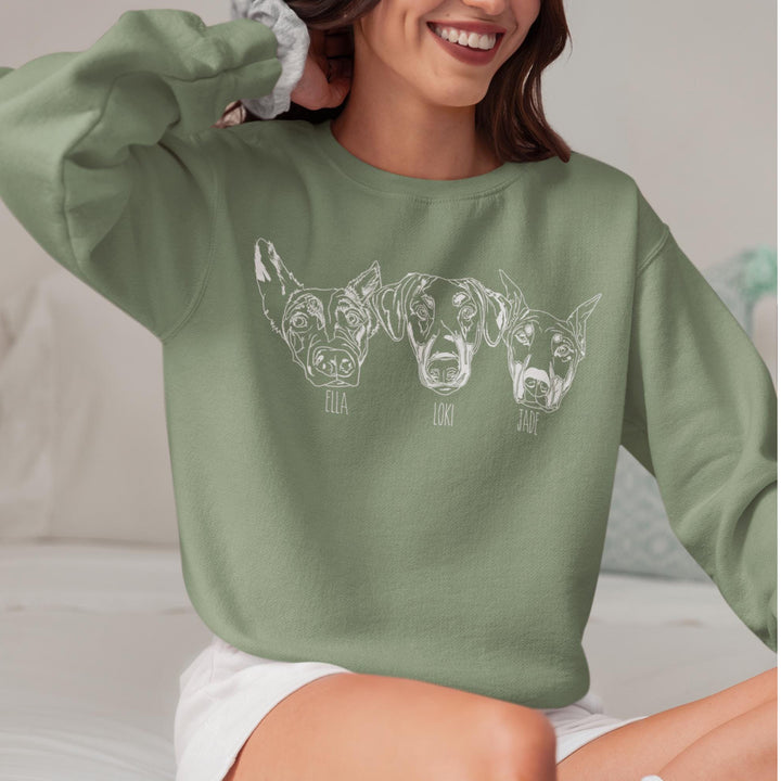 Custom Pet Sweater Using Pet Photo + Name Custom Dog Portrait Sweater